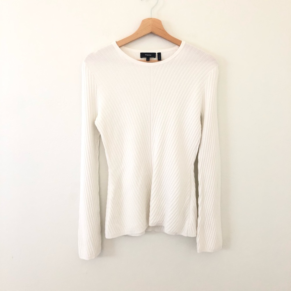 Theory Ardesia S Prosecco Pullover Sweater - Picture 4 of 9